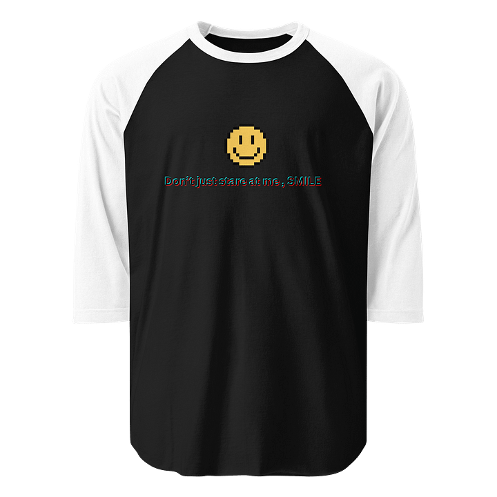 Pixelated Smile Raglan Tee product image (1)