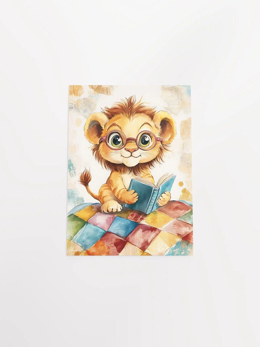 Lion's Literary Adventure Poster product image (4)