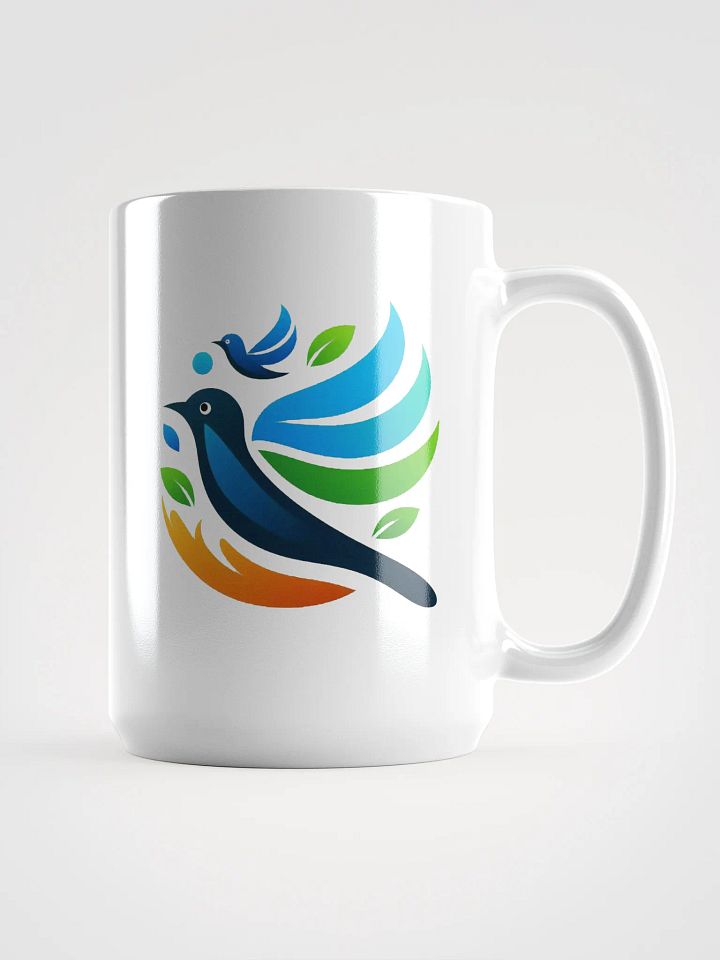 Dynamic Birds White Glossy Mug product image (1)