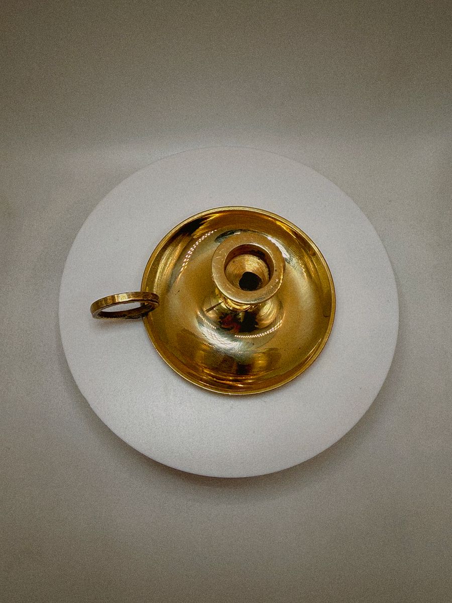 Brass mini candle holder product image (2)