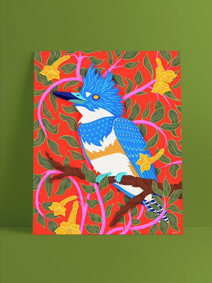 Mystic Queenfisher Print product image (1)