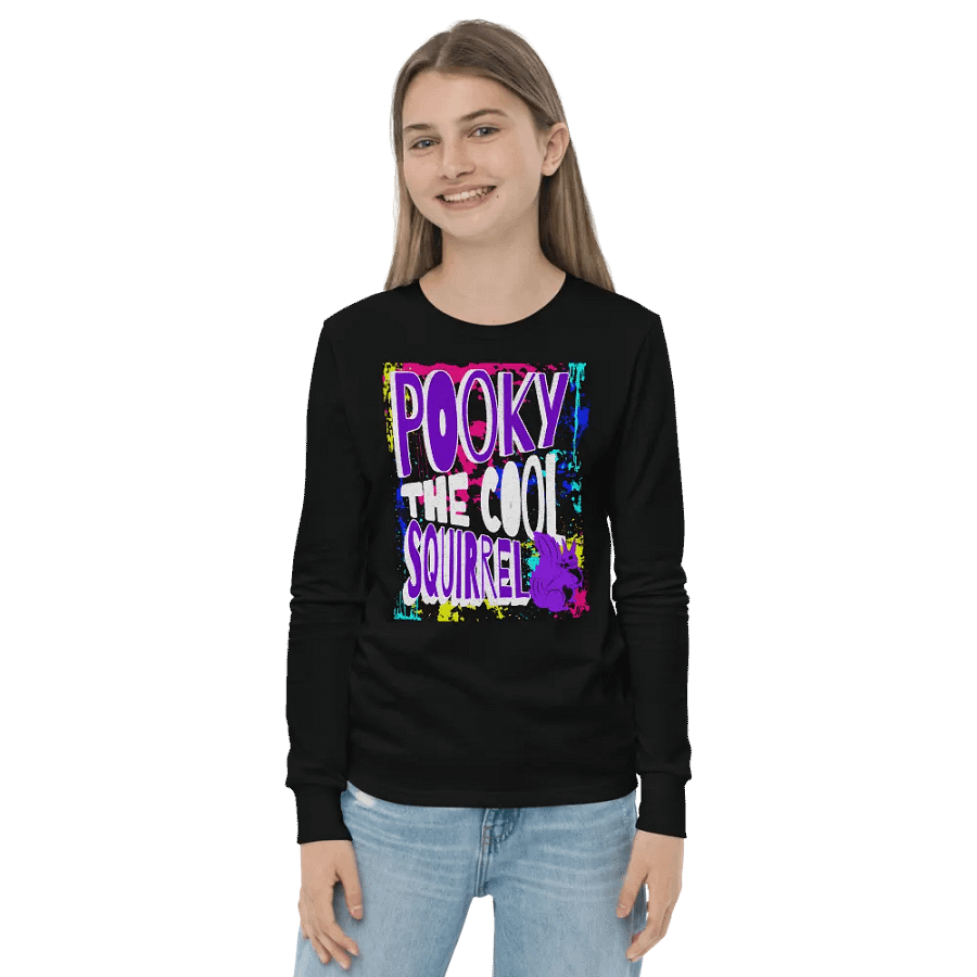 Pooky's Graffiti Squirrel Long Sleeve Tee product image (2)