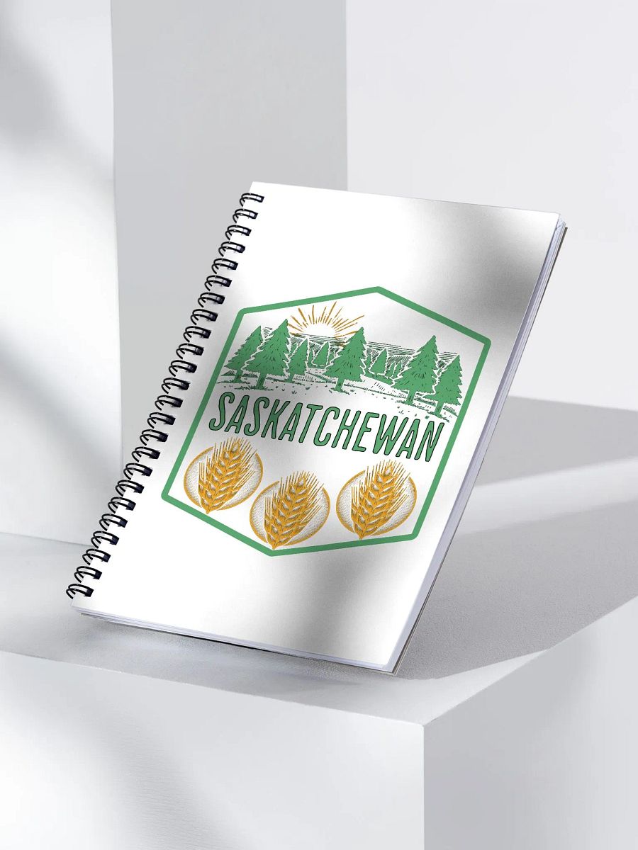 Saskatchewan Tree Wheat Sunset Spiral Notebook product image (2)