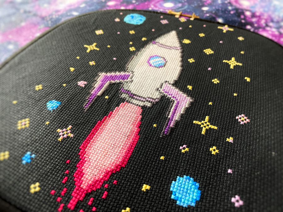 Pastel Rockets - FINISHED STITCH product image (3)