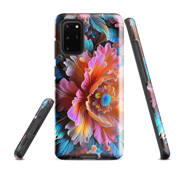 Tough Phone Case for Samsung® - Iridescent Flowers product image (2)