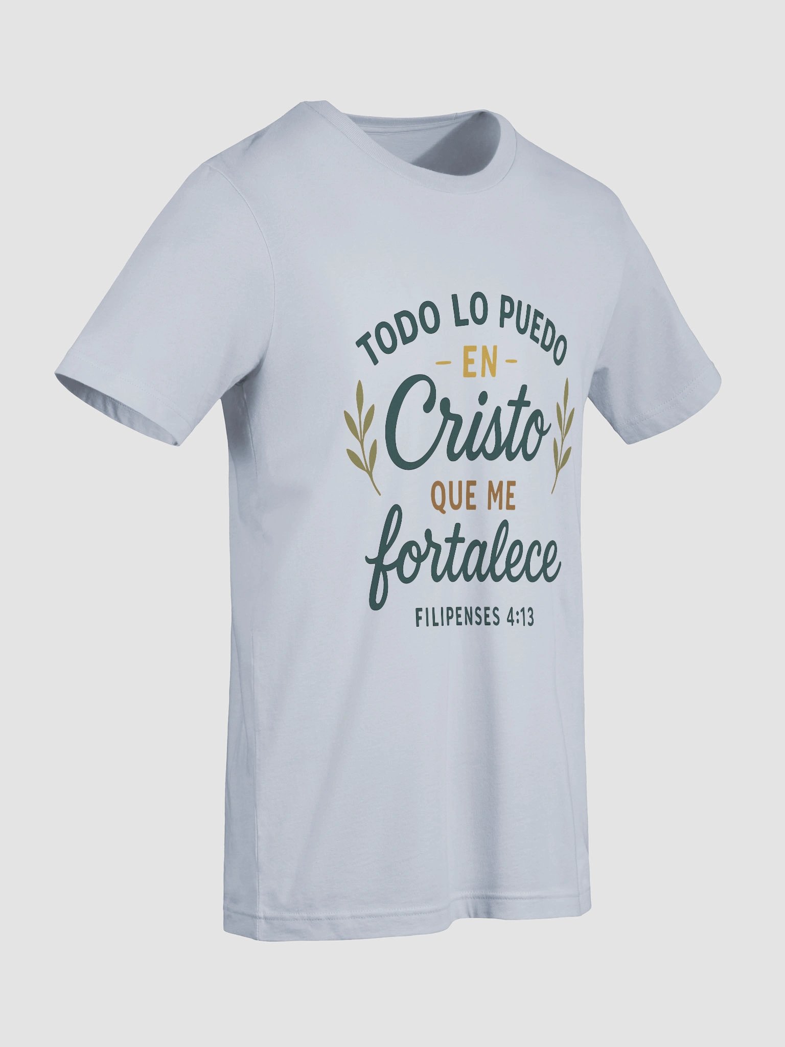Christian T-Shirt – “Todo lo puedo en Cristo” (Philippians 4:13) – Spanish Bible Verse product image (9)
