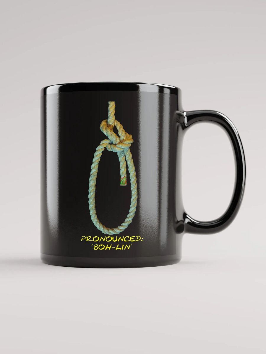 Bowline Knot - Pronounced (Boh-lin) Black Mug product image (1)