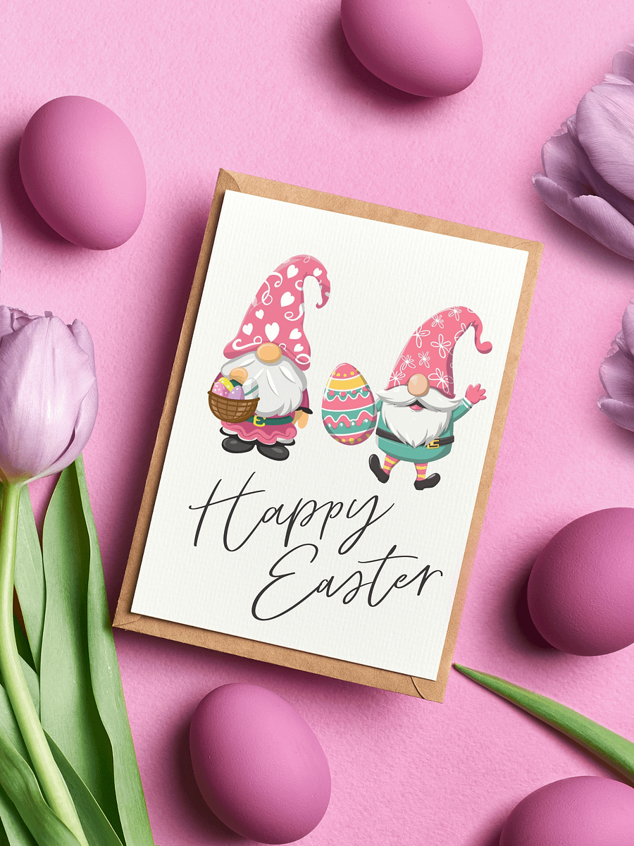 45 Pink Easter Gnome Clipart Bundle (+Extra) product image (6)