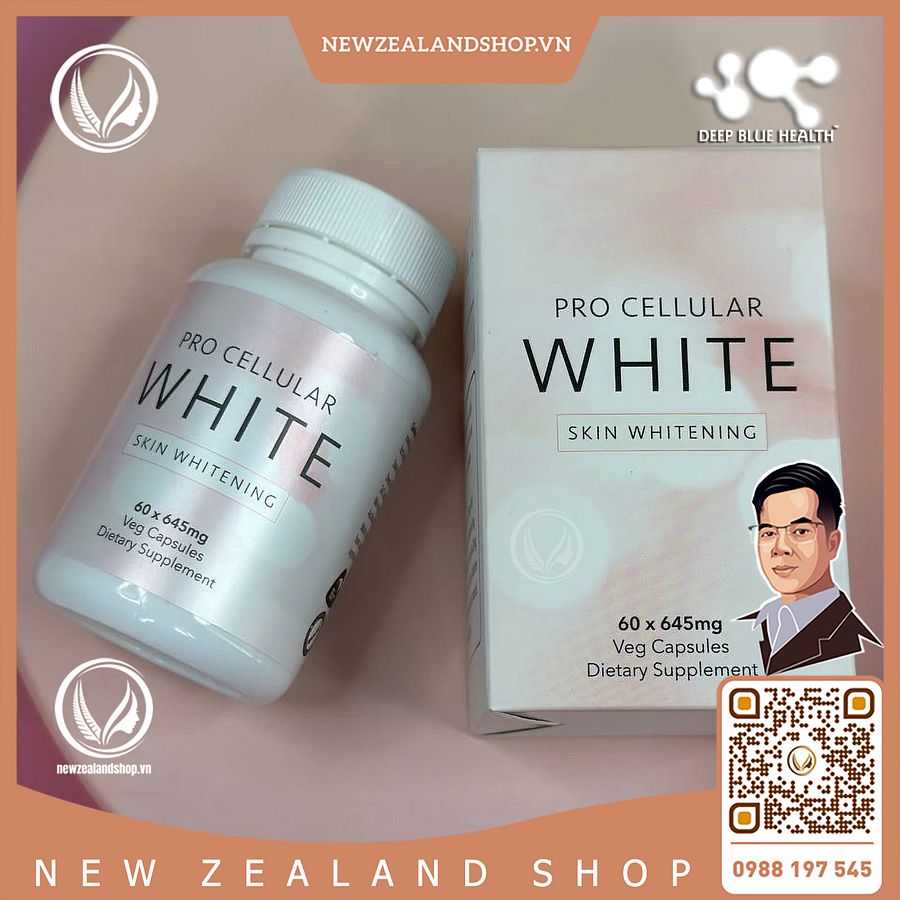 Viên uống trắng da toàn thân Deep Blue Health Pro Cellular Skin Whitening 60 viên product image (4)
