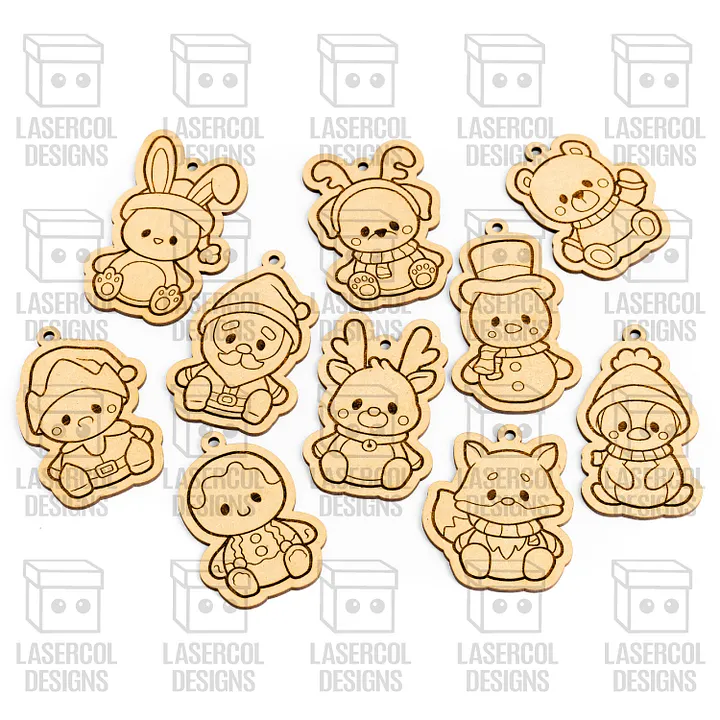 Christmas Ornaments Set - Laser Cut Files product image (2)