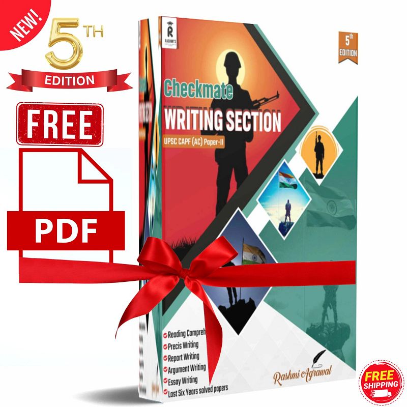CAPF | UPSC CAPF | Checkmate Writing Section Book UPSC CAPF (AC) PaperII by Rashmi Agrawal | CAPF Books |CAPF Syllabus | CAPF Assistant Commandant |
