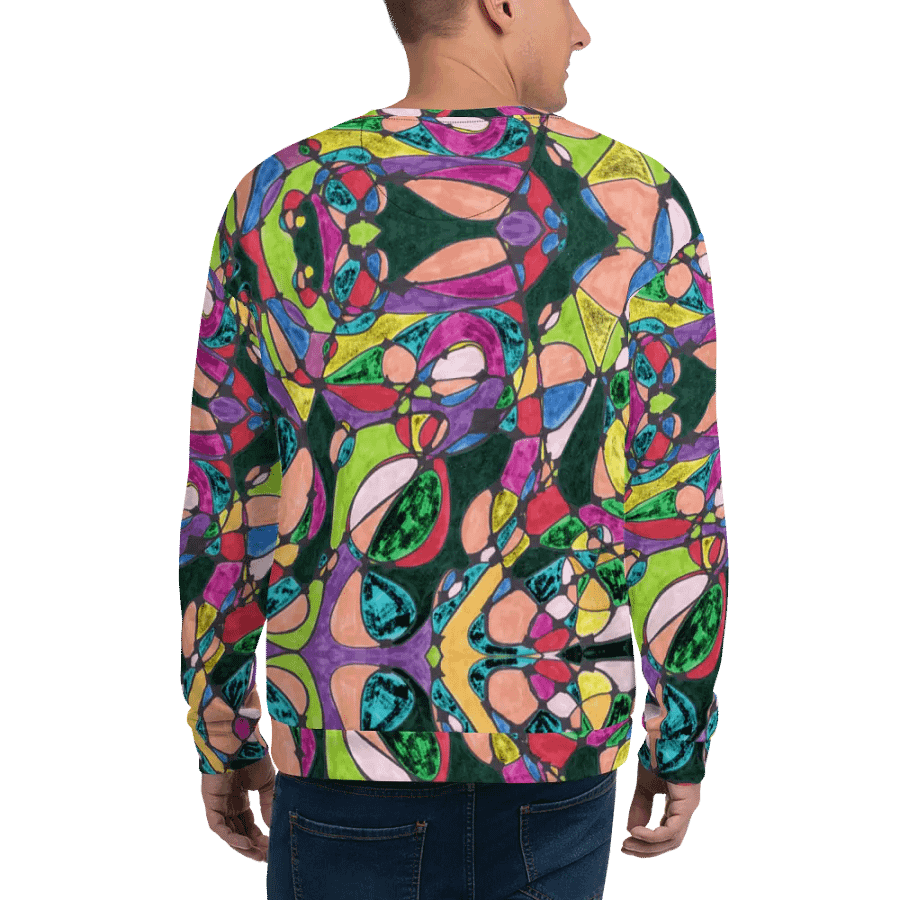 Abstract Colourful Patterned Neurographic Art Unisex Sweatshirt product image (9)