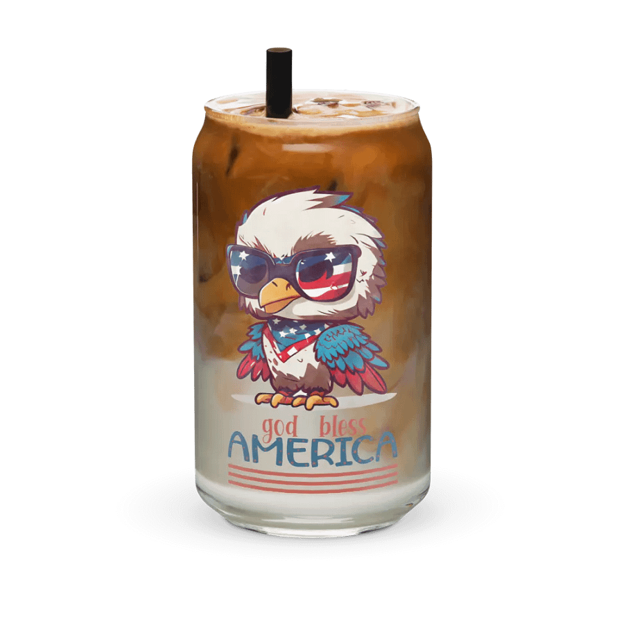 Patriotic Eagle Can-Shaped Glass product image (36)