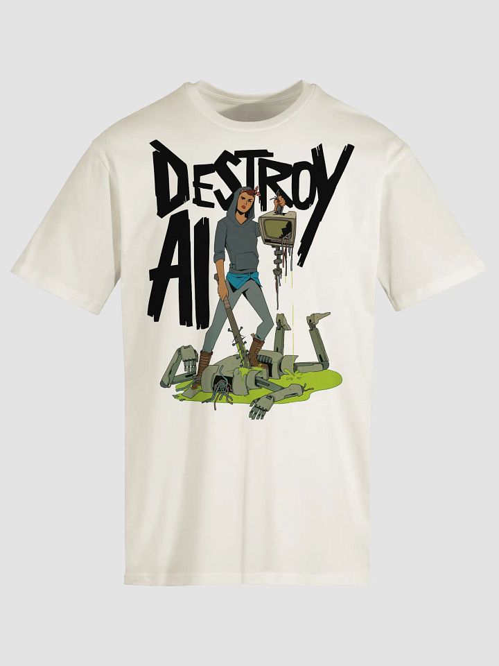 Destroy AI T-Shirt (Natural) product image (1)
