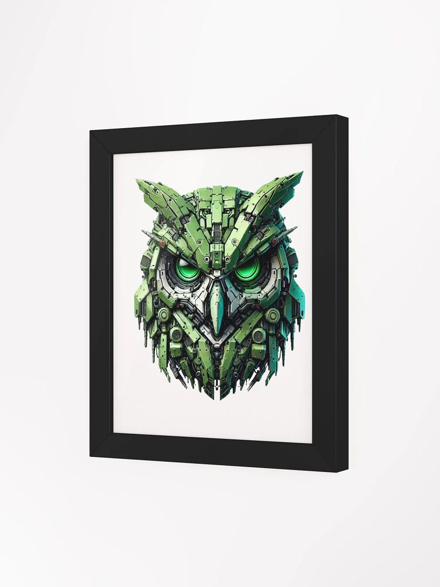 iron light green owl robot design product image (9)