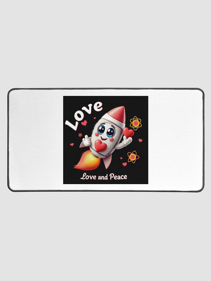 Love and Peace Desk Mat 15.5" x 31.5" product image (1)