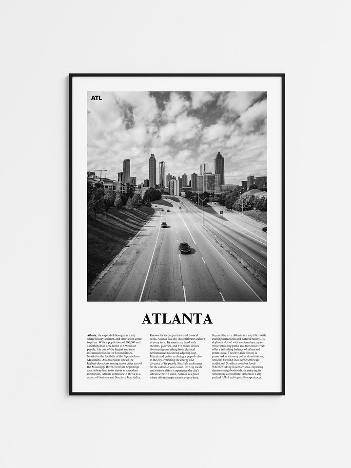 Atlanta 03 Newspaper Poster product image (1)