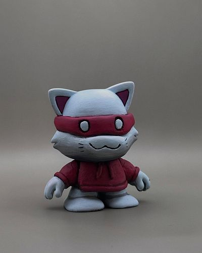 Had a blast painting this little guy in a timed painting event held by @mathieuprzybyla over the weekend. #catnipbravo #fukno