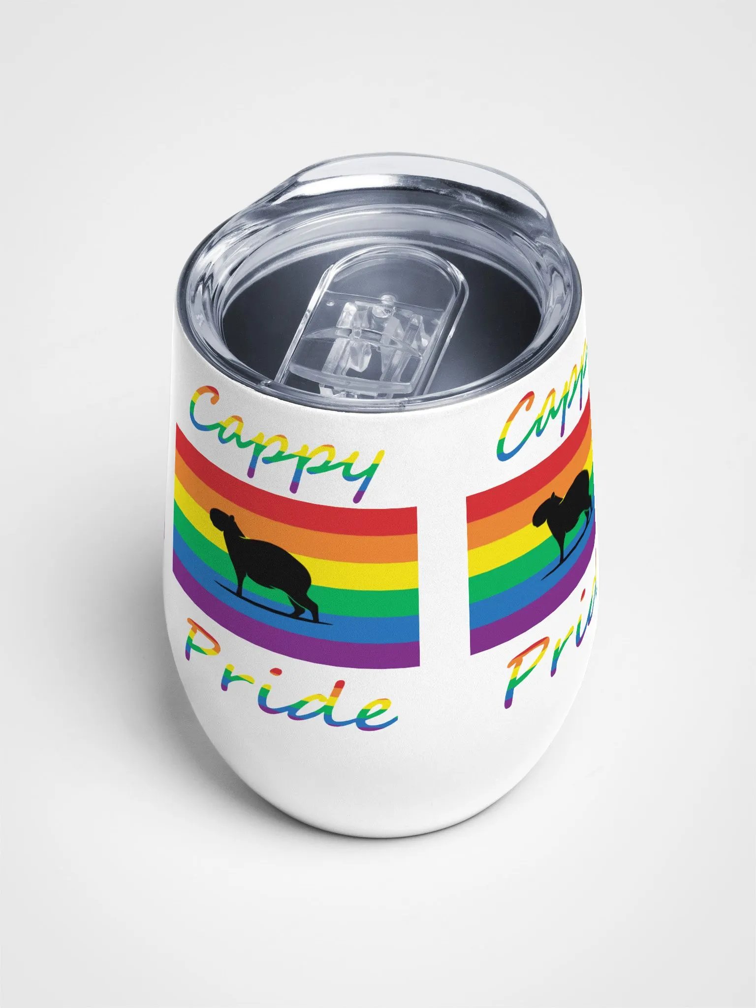 Rainbow Capybara Wine Tumbler | EU&US product image (4)