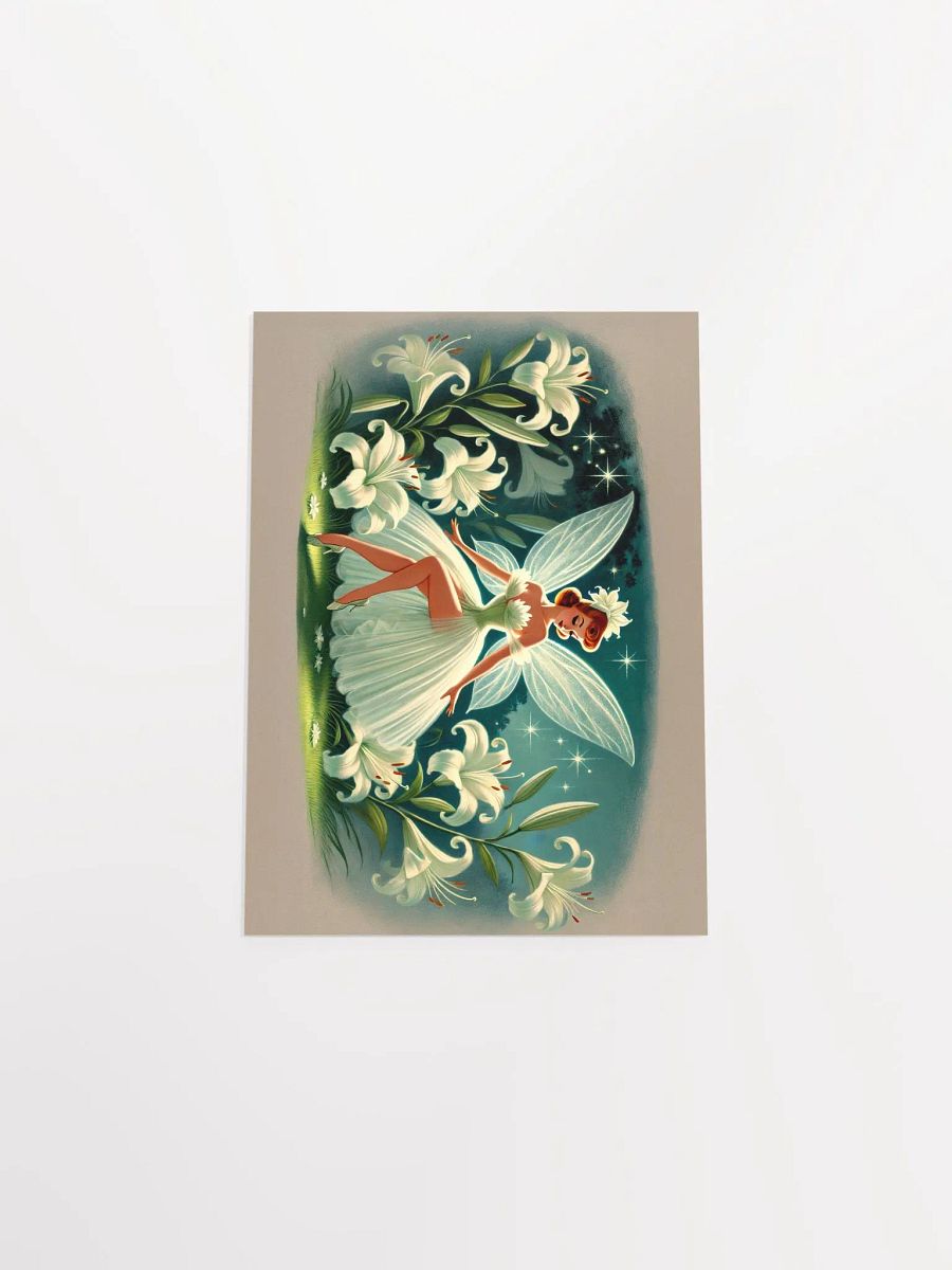 Beautiful Lily Fairy Whimsical Premium Matte Poster product image (26)
