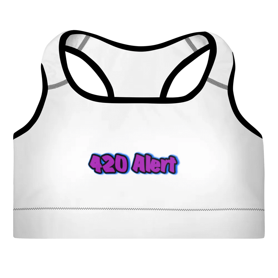 420 Alert All-Over Print Padded Sports Bra product image (10)