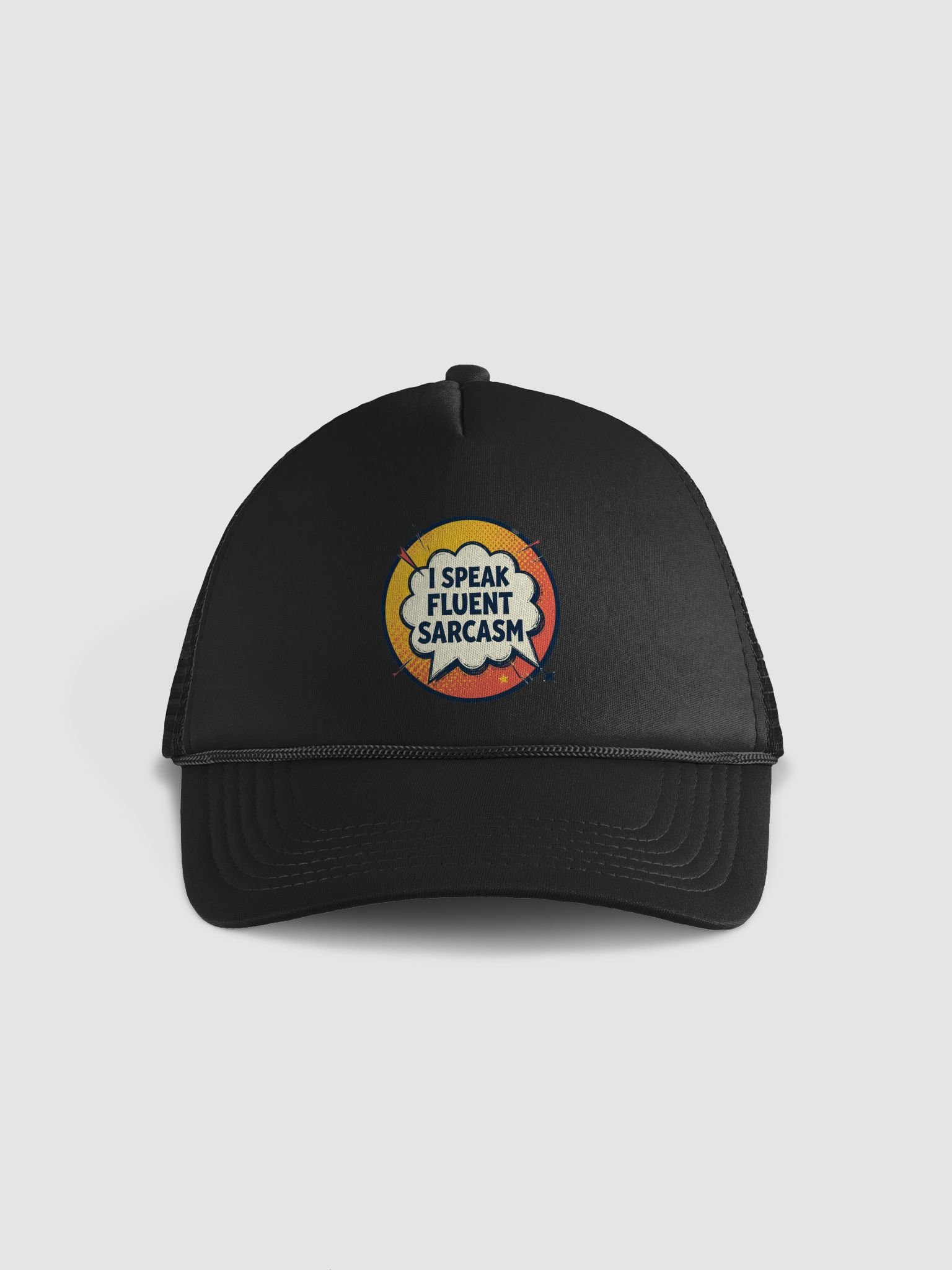 Sarcastic Starburst Foam Trucker Hat product image (1)
