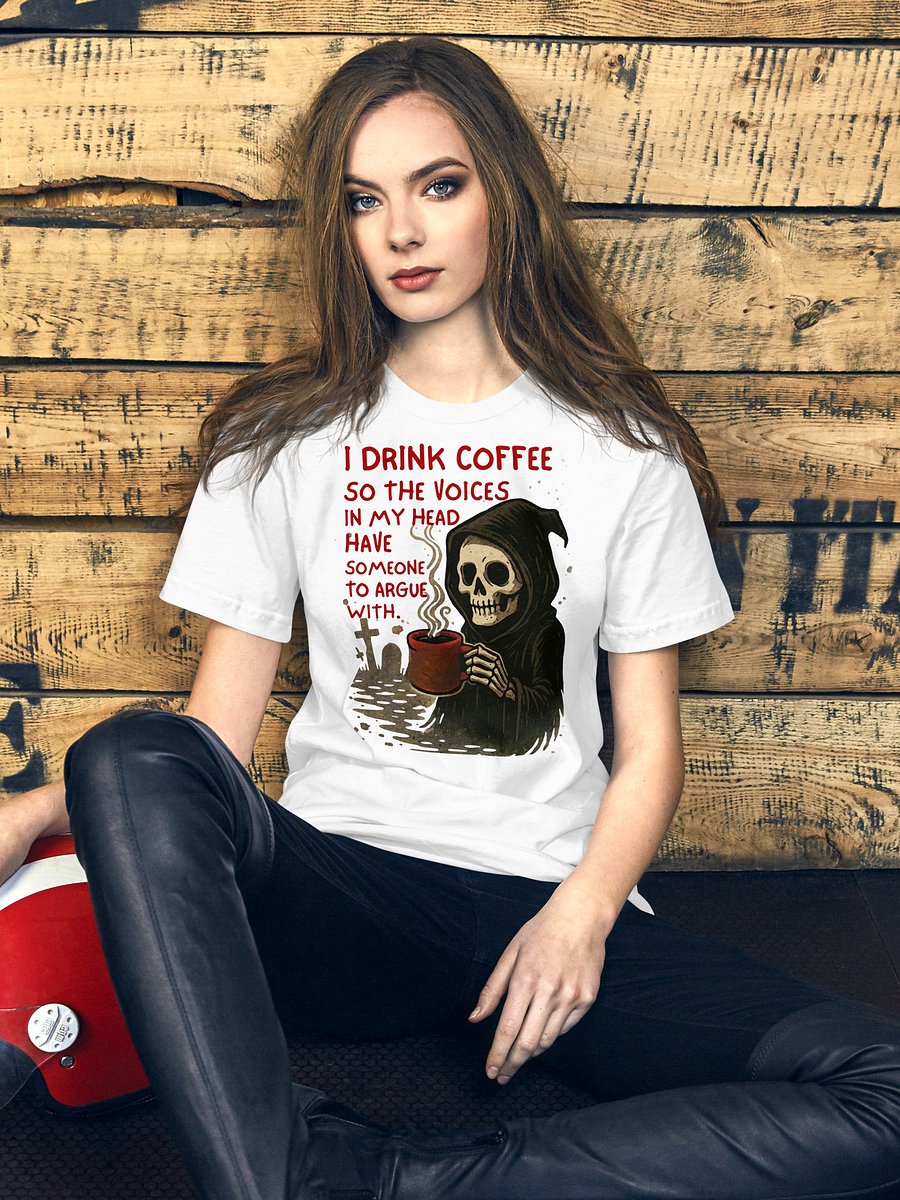 Sarcastic Reaper Coffee T-Shirt product image (5)