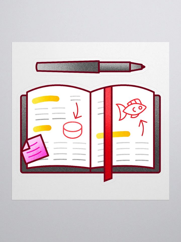 Notebook & Pen Sticker product image (1)
