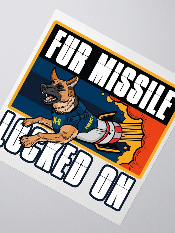 Fur Missile K-9 Kiss Cut Stickers product image (3)