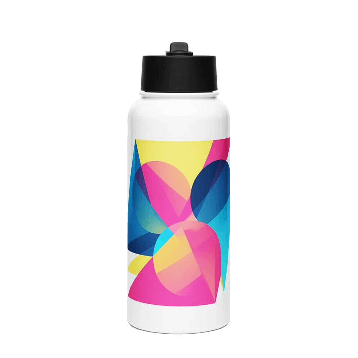 Electric Dynamics Stainless Steel Water Bottle with a Straw Lid product image (1)