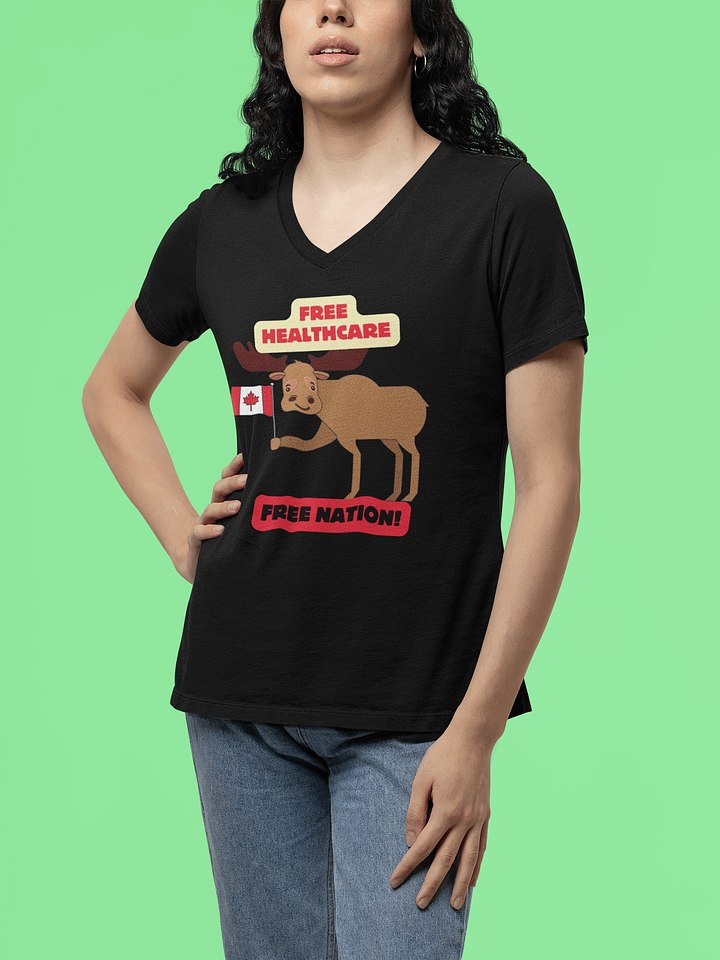 Canadian Moose Freedom V-Neck Tee product image (13)