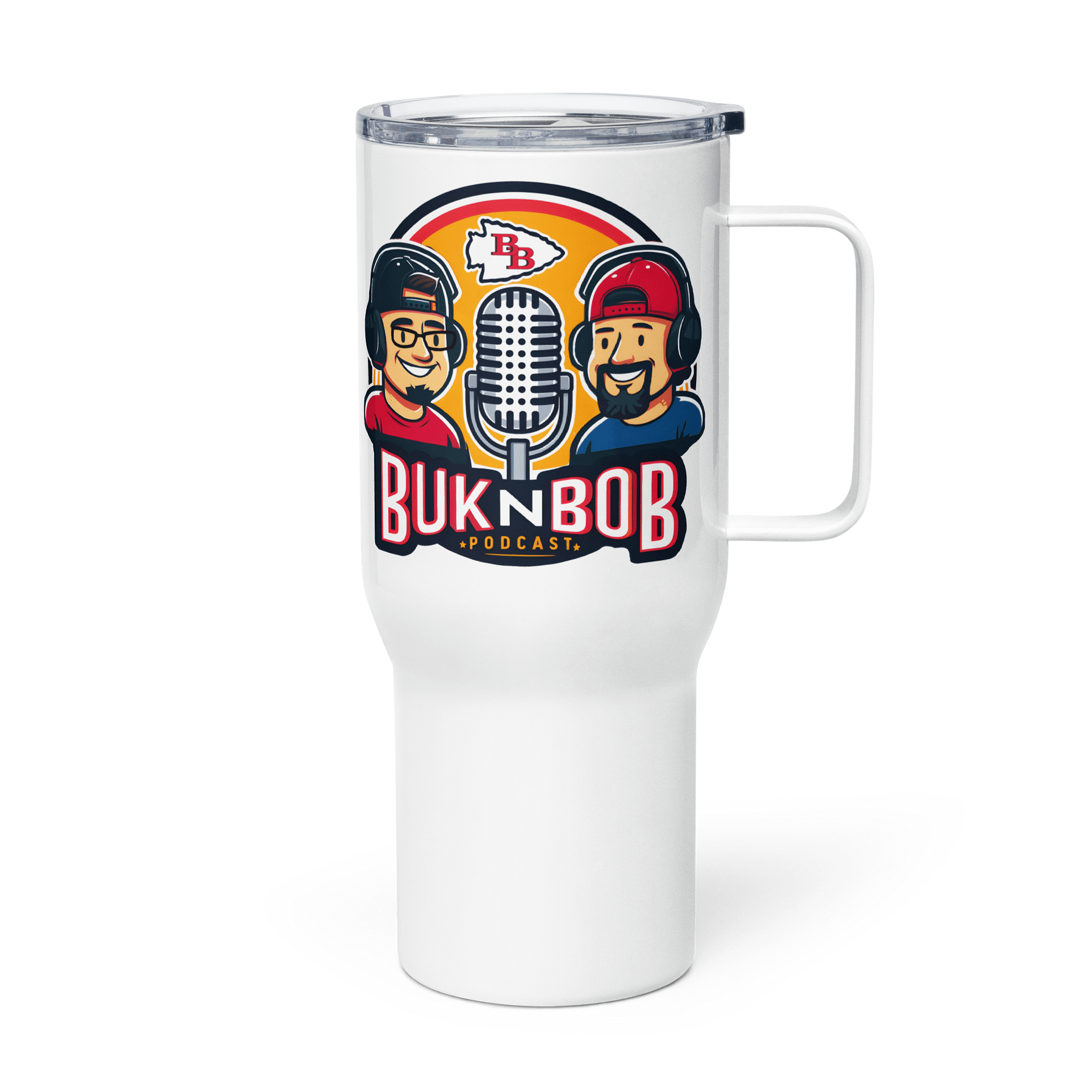 Buk N Bob Football Podcast Travel Mug product image (4)