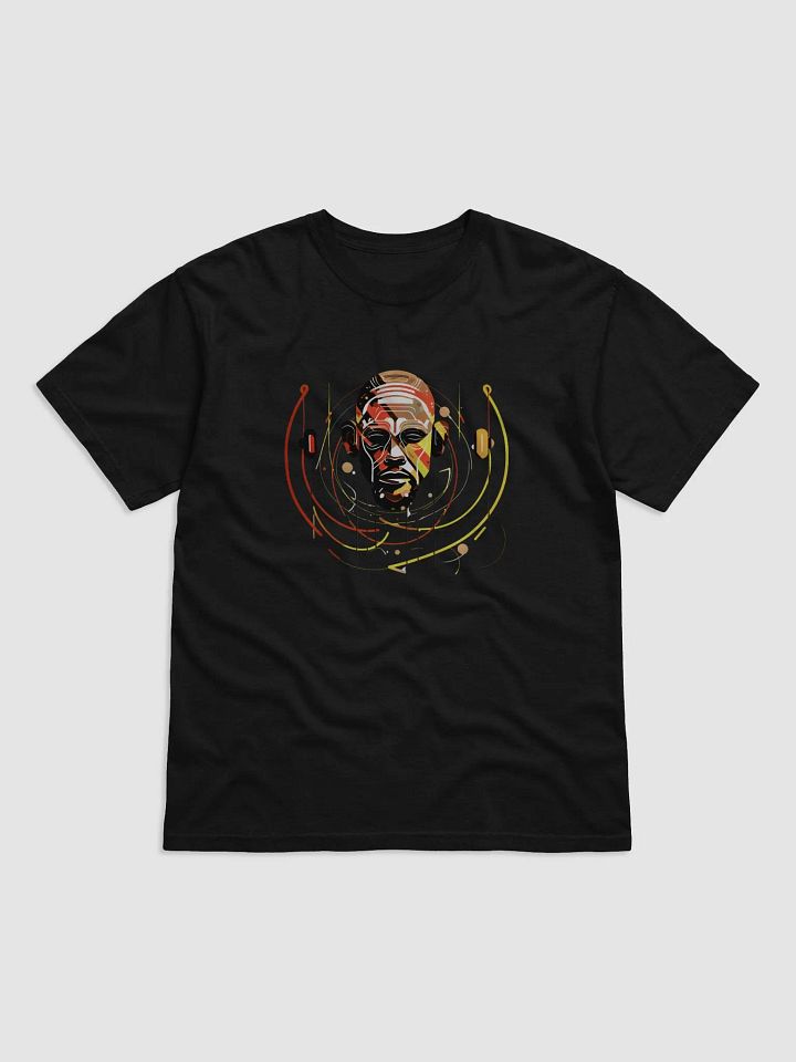 Abstract Headphones Techno Art T-Shirt – Vibrant Music-Inspired Design Tee product image (1)