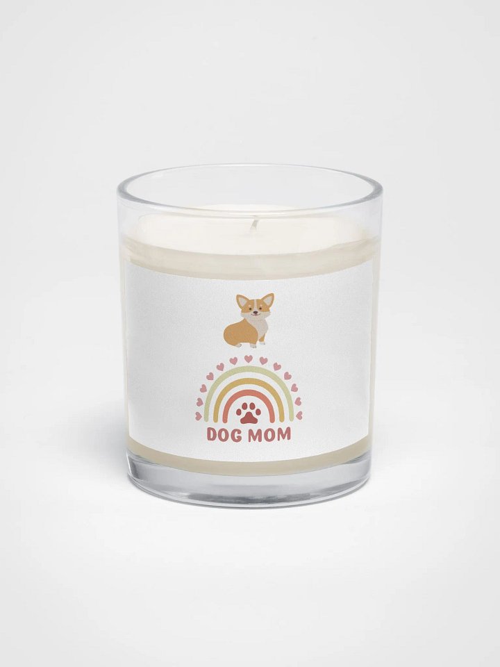 Rainbow Corgi Dog Mom Soy Wax Candle product image (1)