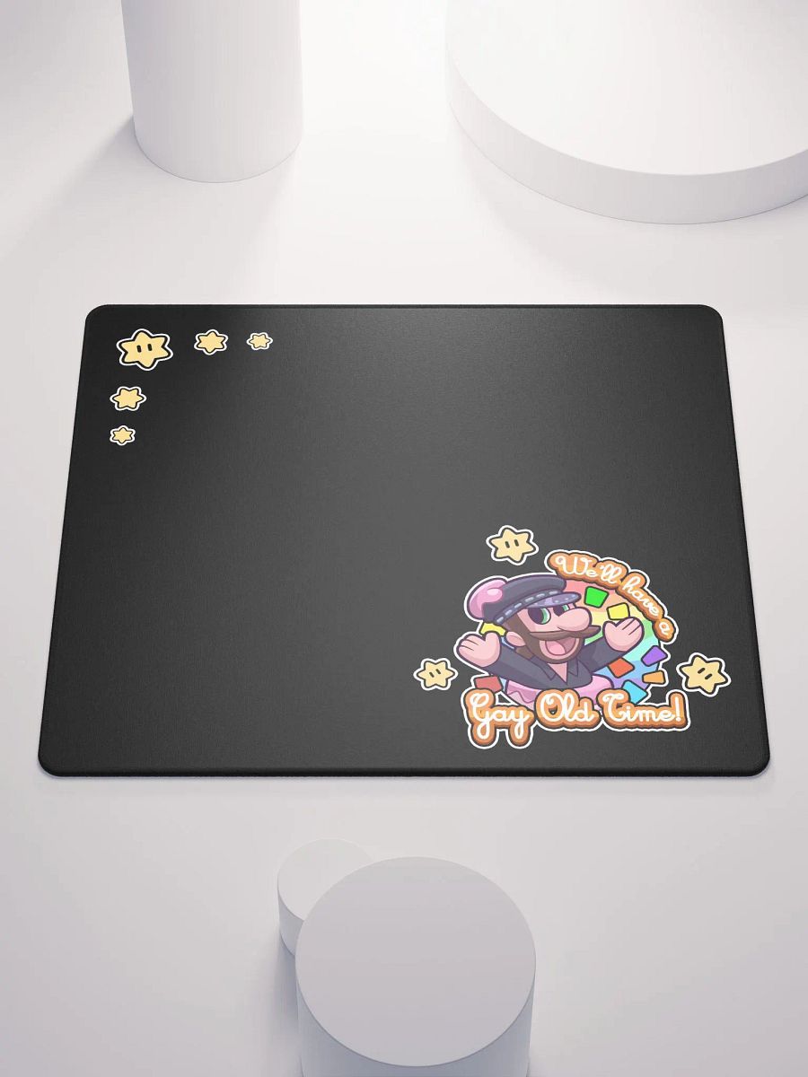 Gay Old Time: Black Mousepad product image (1)