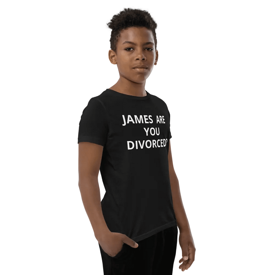 PRIS-JAMES ARE YOU DIVORCED?-Bella+Canvas Youth Short Sleeve T-Shirt product image (9)