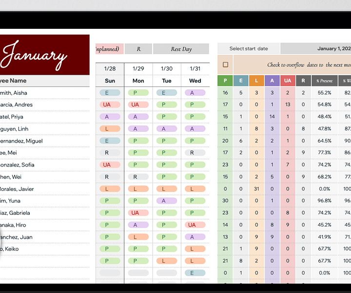 Employee Attendance Tracker & Dashboard product image (2)