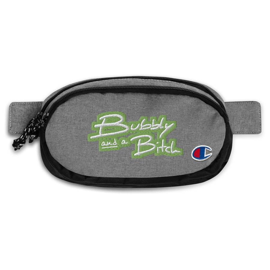 Bubbly and a B (light green bubble design 2) champion fanny pack product image (1)