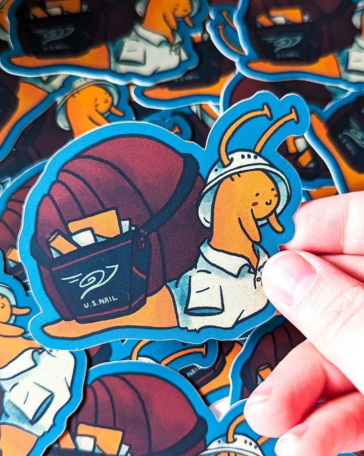 Snail Mail Matte Sticker product image (1)