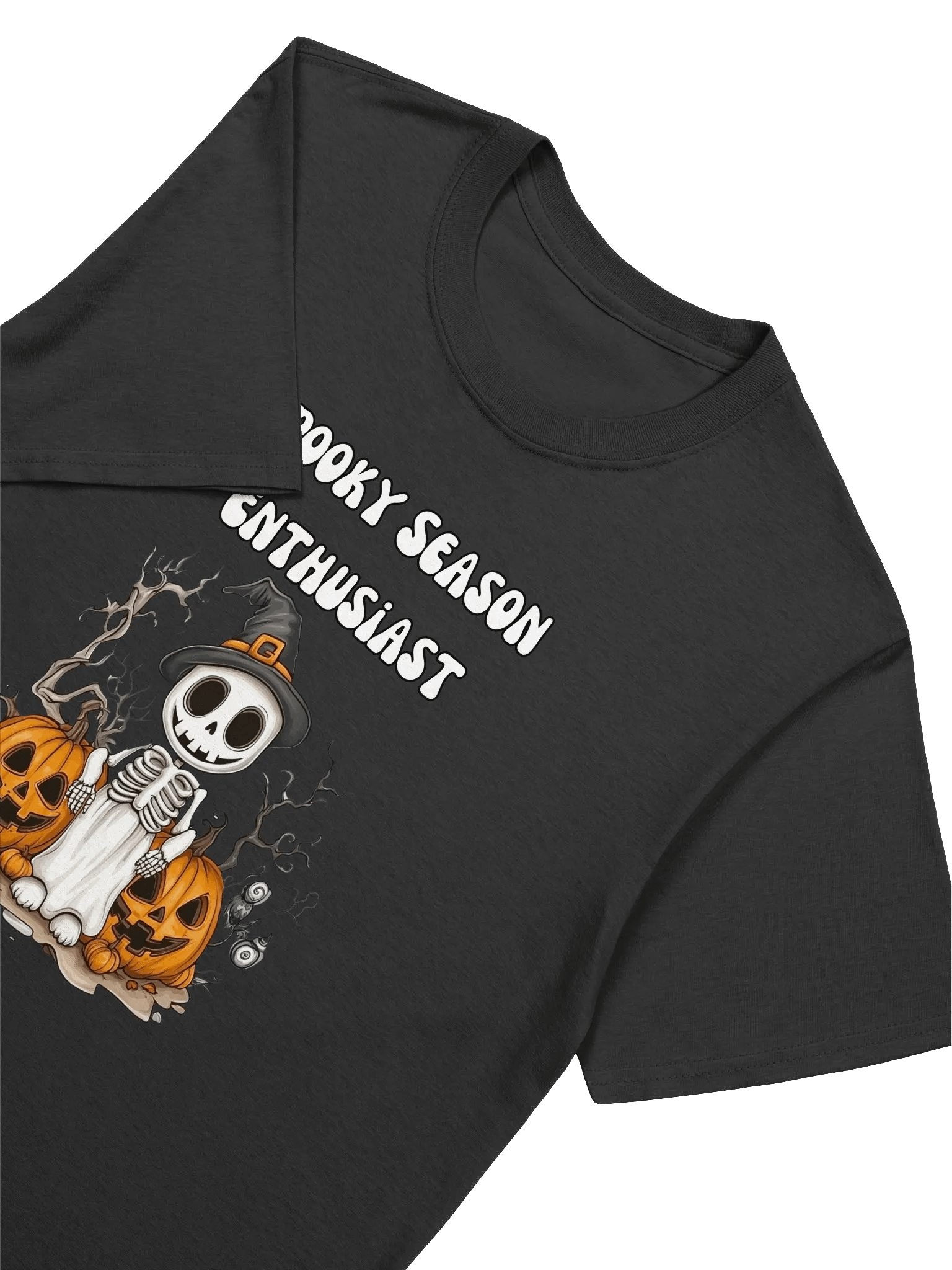 Spooky Cute Halloween Skeletons and Pumpkins Unisex T-Shirt product image (3)