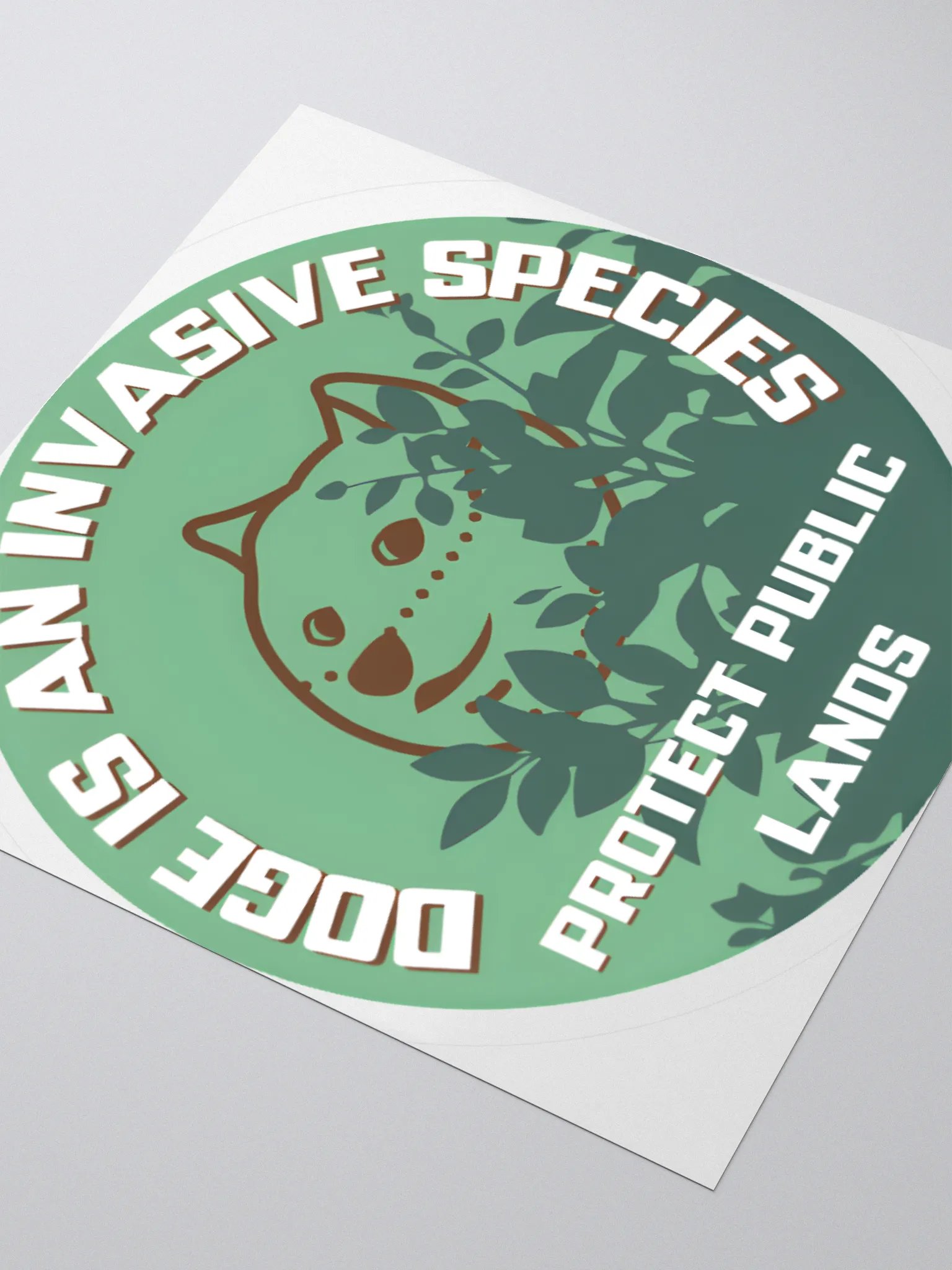 DOGE is an Invasive Species Sticker product image (3)