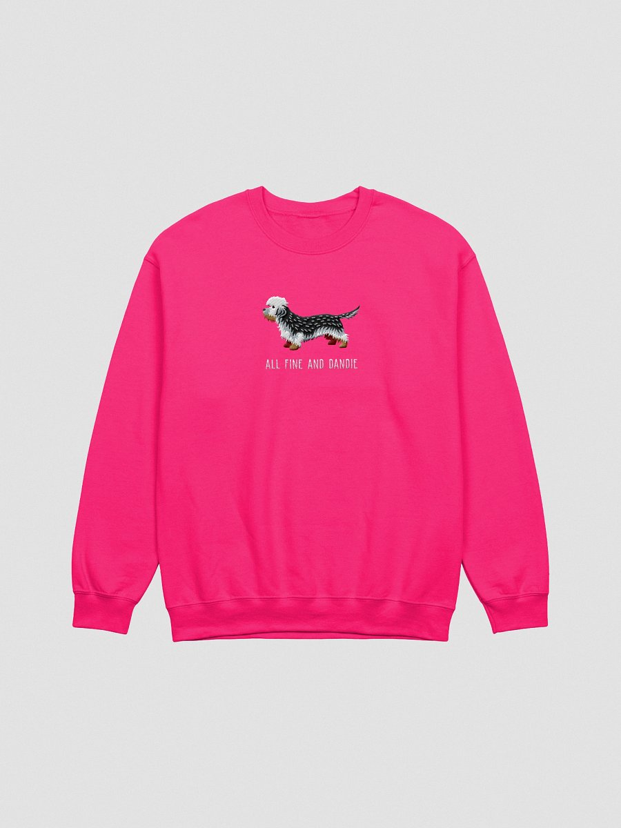 All Fine and Dandie Sweatshirt (Embroidered) of a Dandie Dinmont Terrier(Pepper) product image (13)