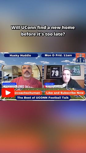 UConn's next move? 🏈🤔 Will they join ACC or stay stuck? Comment your guess! #HuskyHuddle