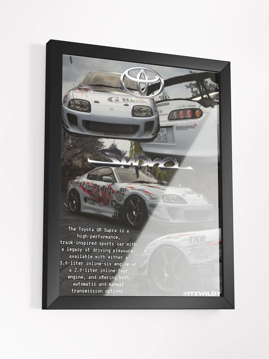 JDM Legends Toyota Supra Decal Poster product image (3)
