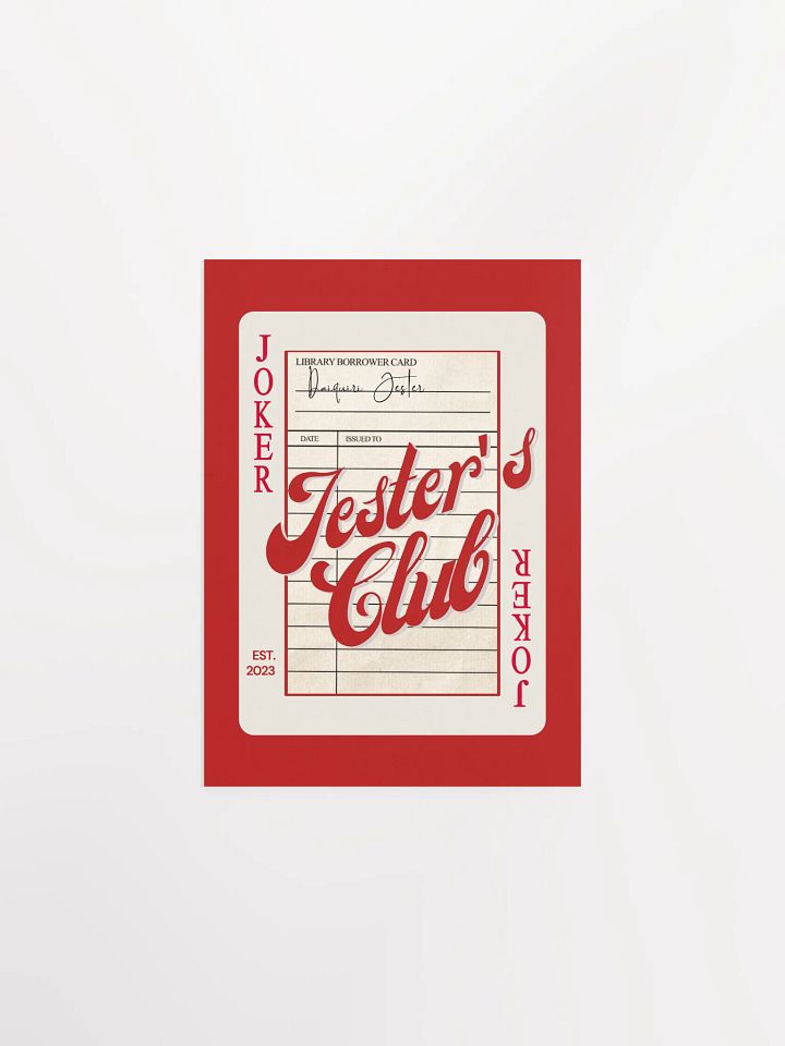 JESTER'S CLUB PRINT product image (1)