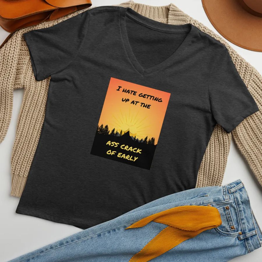 V-Neck T-Shirt - Ass Crack of Early product image (32)