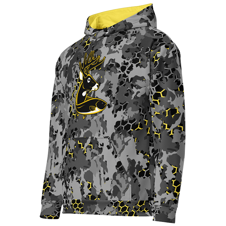 Yellow Camo Honeycomb Hoodie product image (2)