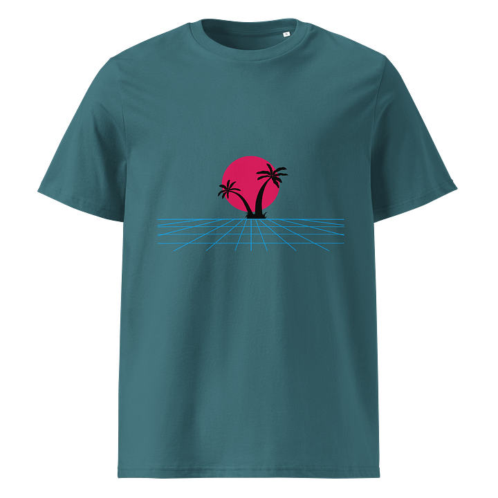 Retro Palm Sunset Organic Tee product image (1)