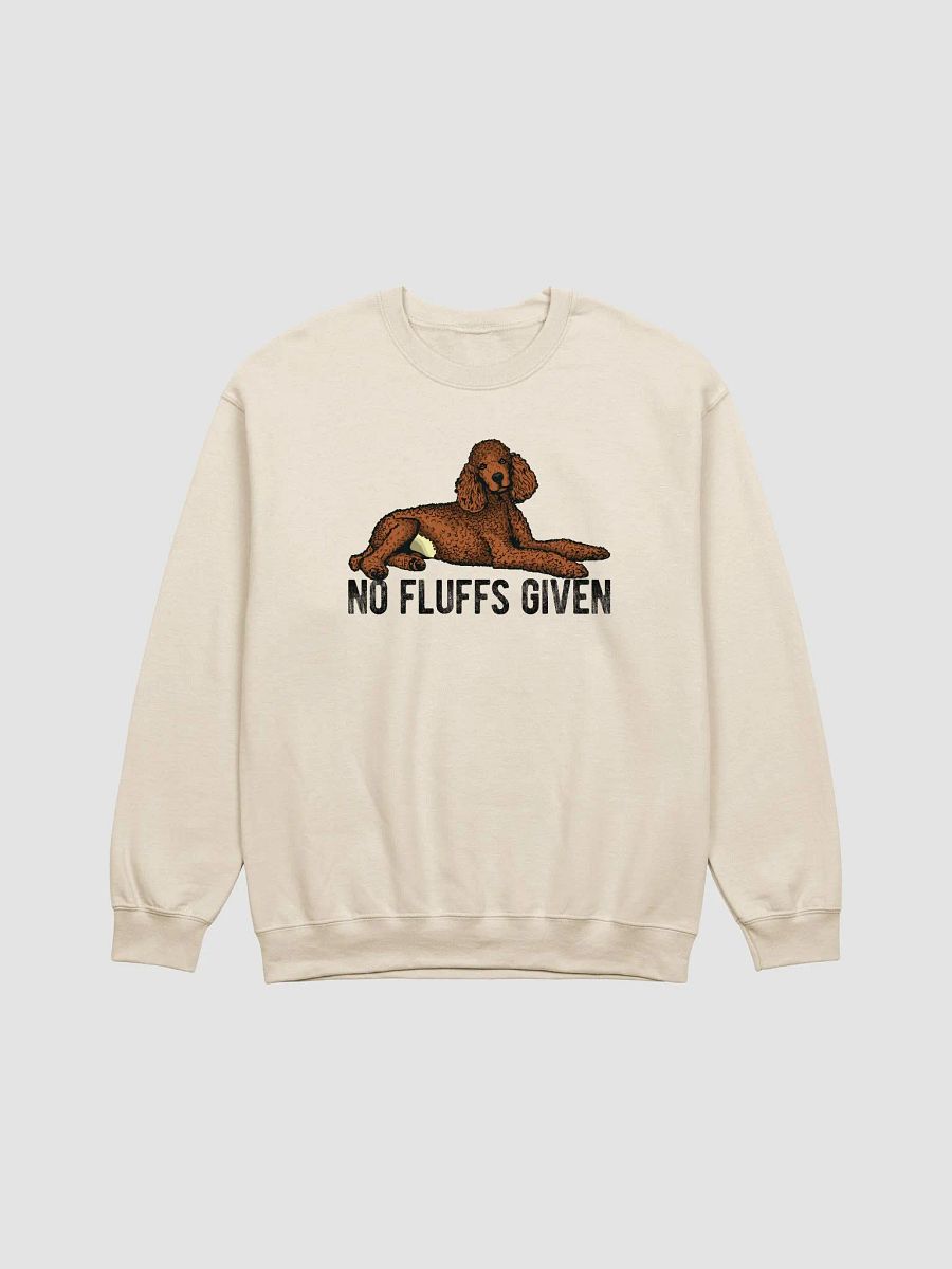 No Fluffs Given Sweatshirt of a Standard Poodle (Red) | Funny Shirt for Poodle Paw-rents product image (20)