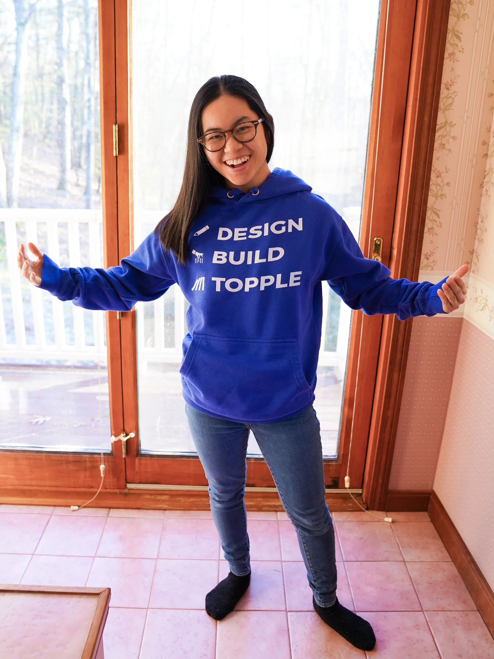 "DESIGN BUILD TOPPLE" Hoodie product image (2)